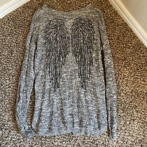 Angel wing sweater